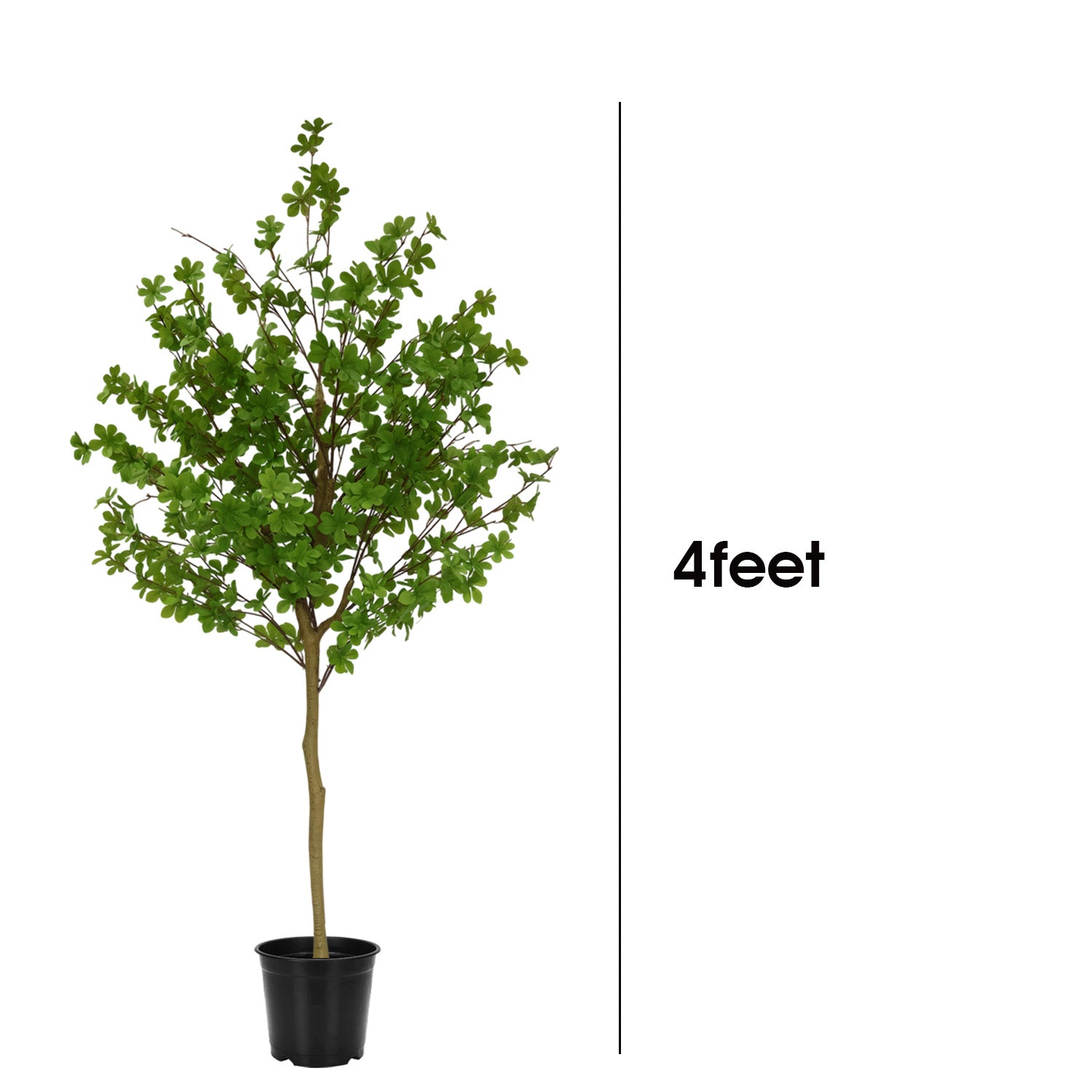 4 Feet (120 CM) Artificial Plant for Indoor and Outdoor, Home, Shop, Office, Restaurant Decoration Dark Green (Pack of 1)