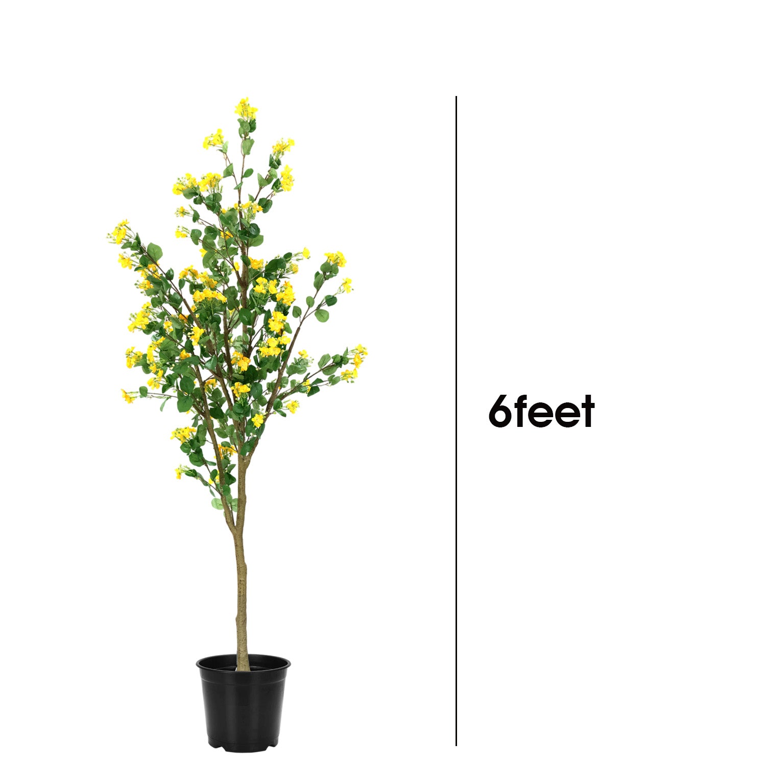 6 Feet (180 CM) Artificial Plant for Indoor and Outdoor, Home, Shop, Office, Restaurant Decoration Dark Green (Pack of 1)