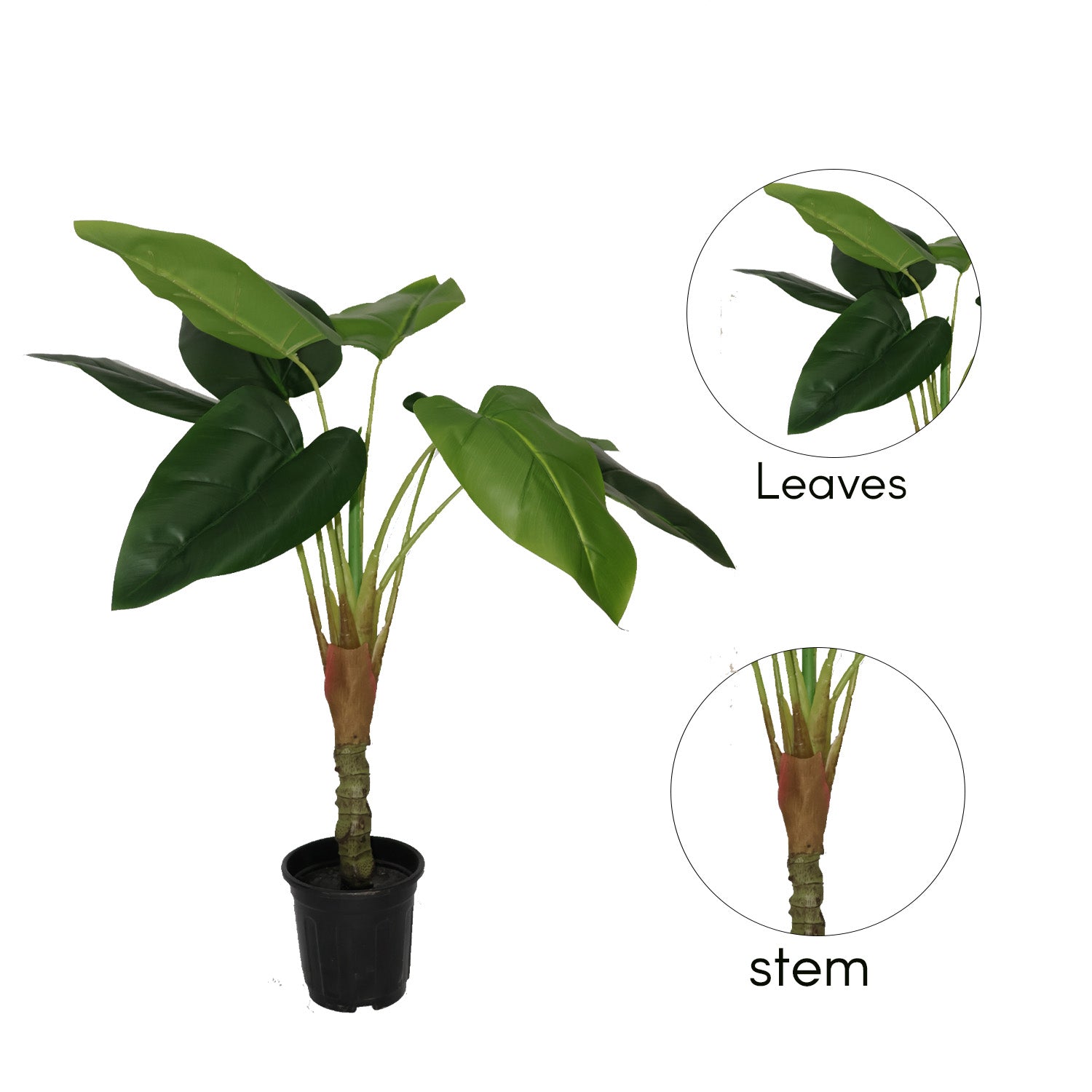 2.3 Feet (70 CM) Artificial Bamboo Plant for Indoor and Outdoor, Home, Shop, Office, Restaurant Decoration Dark Green (Pack of 1)