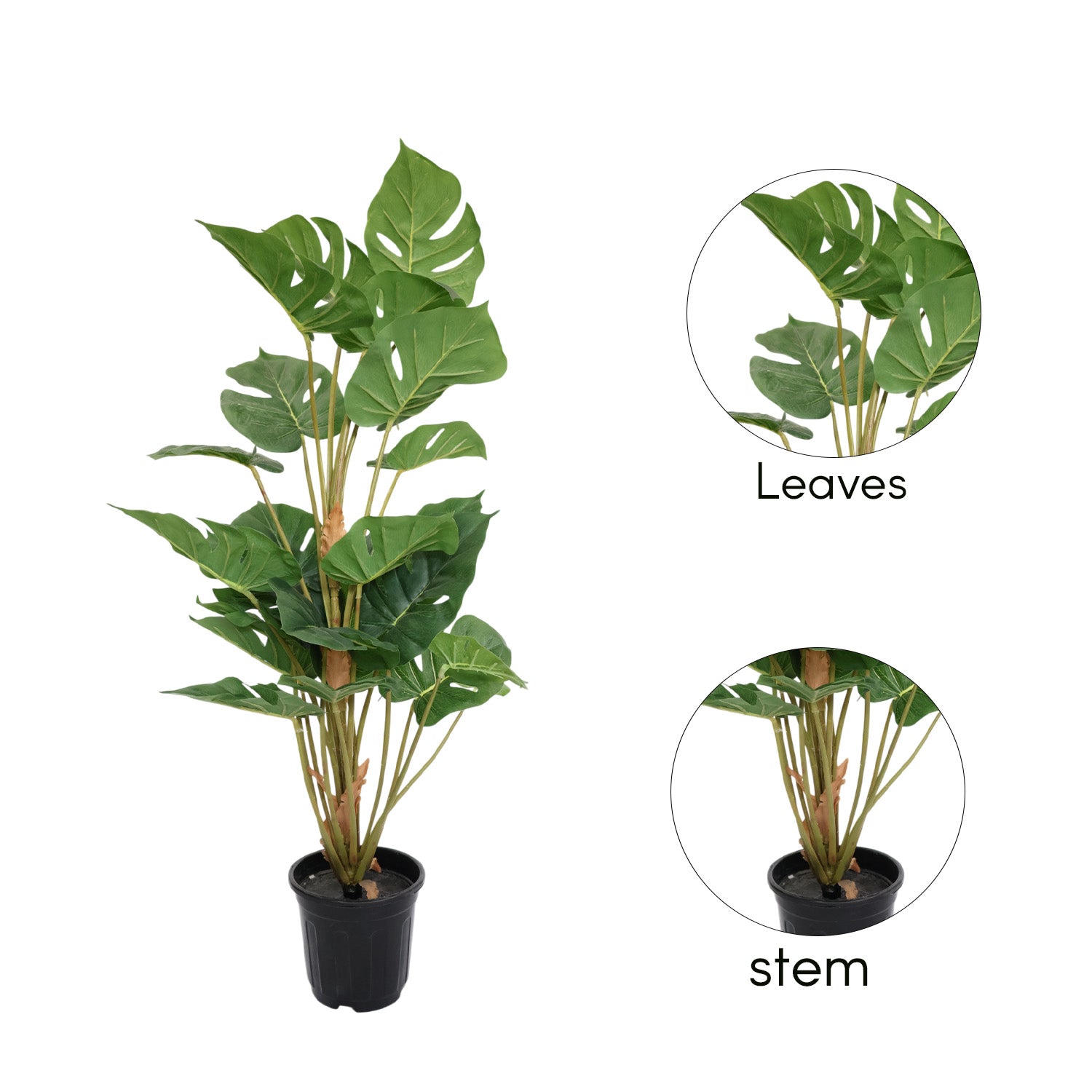 3 Feet (90 CM) Artificial Plant for Indoor and Outdoor, Home, Shop, Office, Restaurant Decoration Dark Green (Pack of 1)