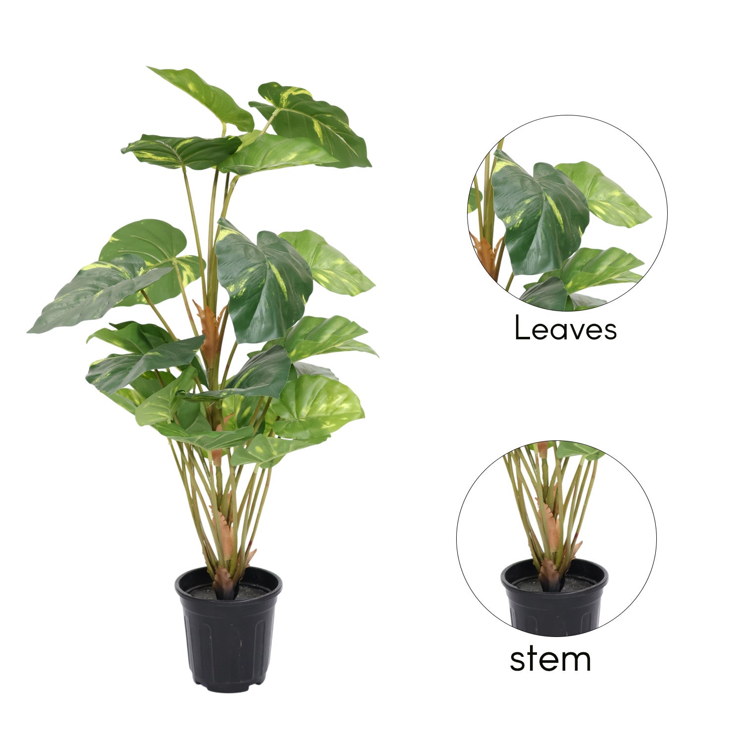 3 Feet (90 CM) Artificial Plant for Indoor and Outdoor, Home, Shop, Office, Restaurant Decoration Dark Green (Pack of 1)