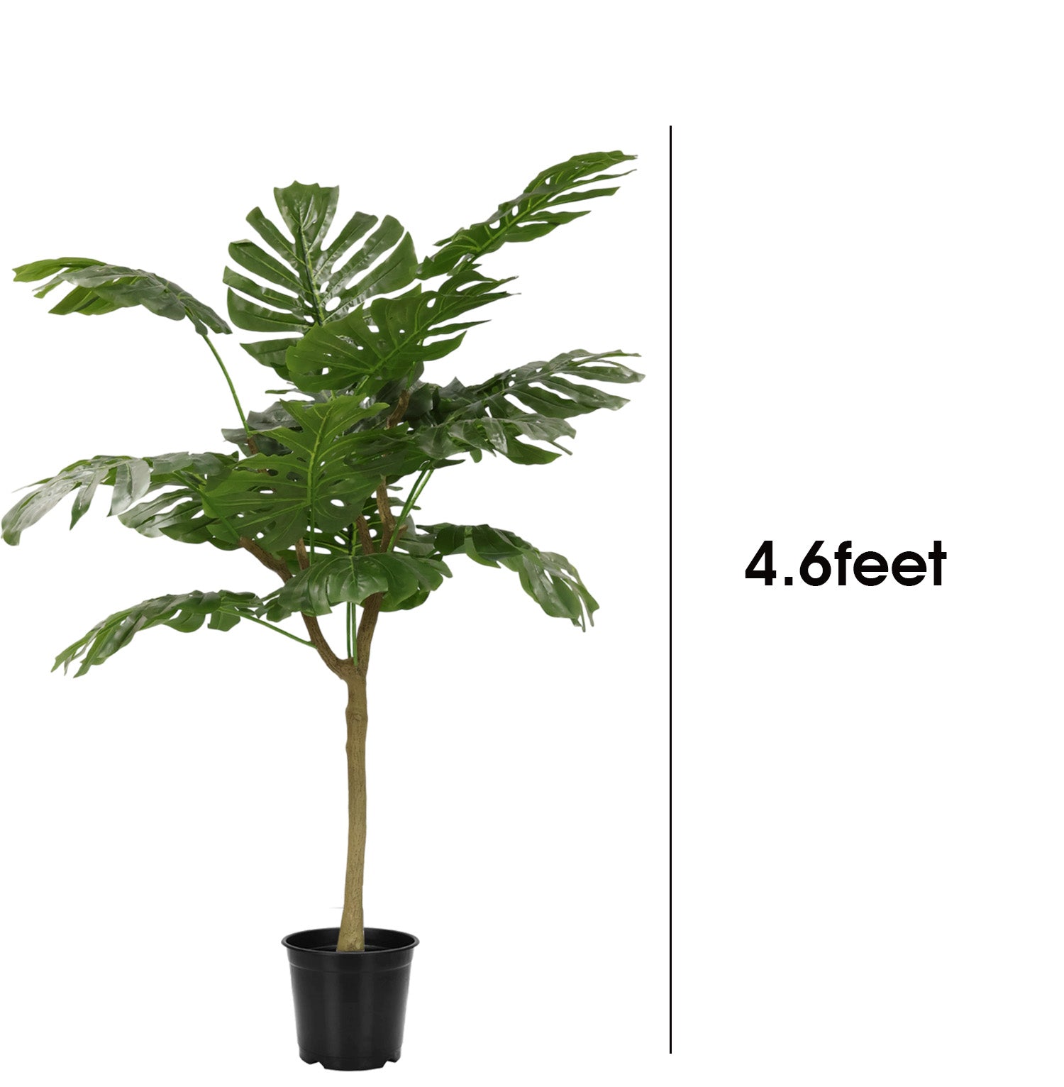 4.6 Feet (138 CM) Artificial Plant for Indoor and Outdoor, Home, Shop, Office, Restaurant Decoration Dark Green (Pack of 1)