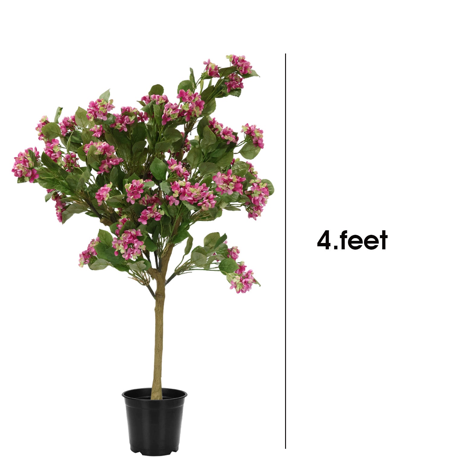 4 Feet (120 CM) Artificial Plant for Indoor and Outdoor, Home, Shop, Office, Restaurant Decoration Dark Green (Pack of 1)