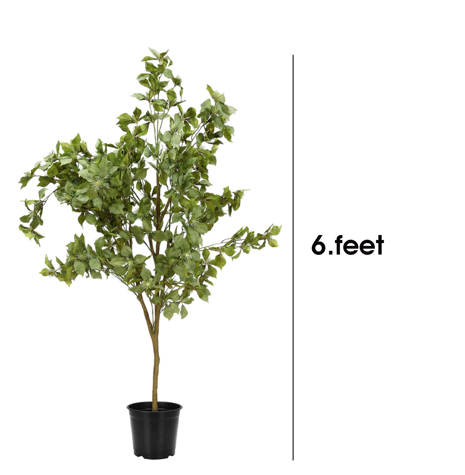 6 Feet (180 CM) Artificial Plant for Indoor and Outdoor, Home, Shop, Office, Restaurant Decoration Dark Green (Pack of 1)