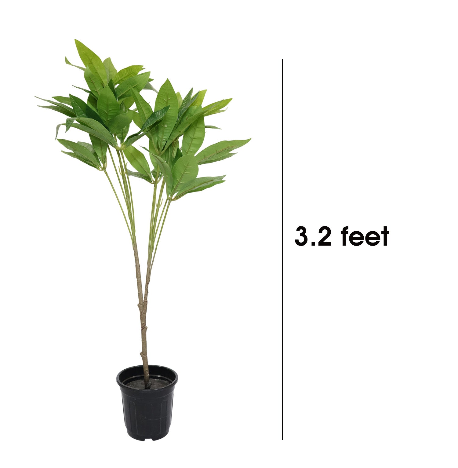 3.2 Feet (96 CM) Artificial Plant for Indoor and Outdoor, Home, Shop, Office, Restaurant Decoration Dark Green (Pack of 1)