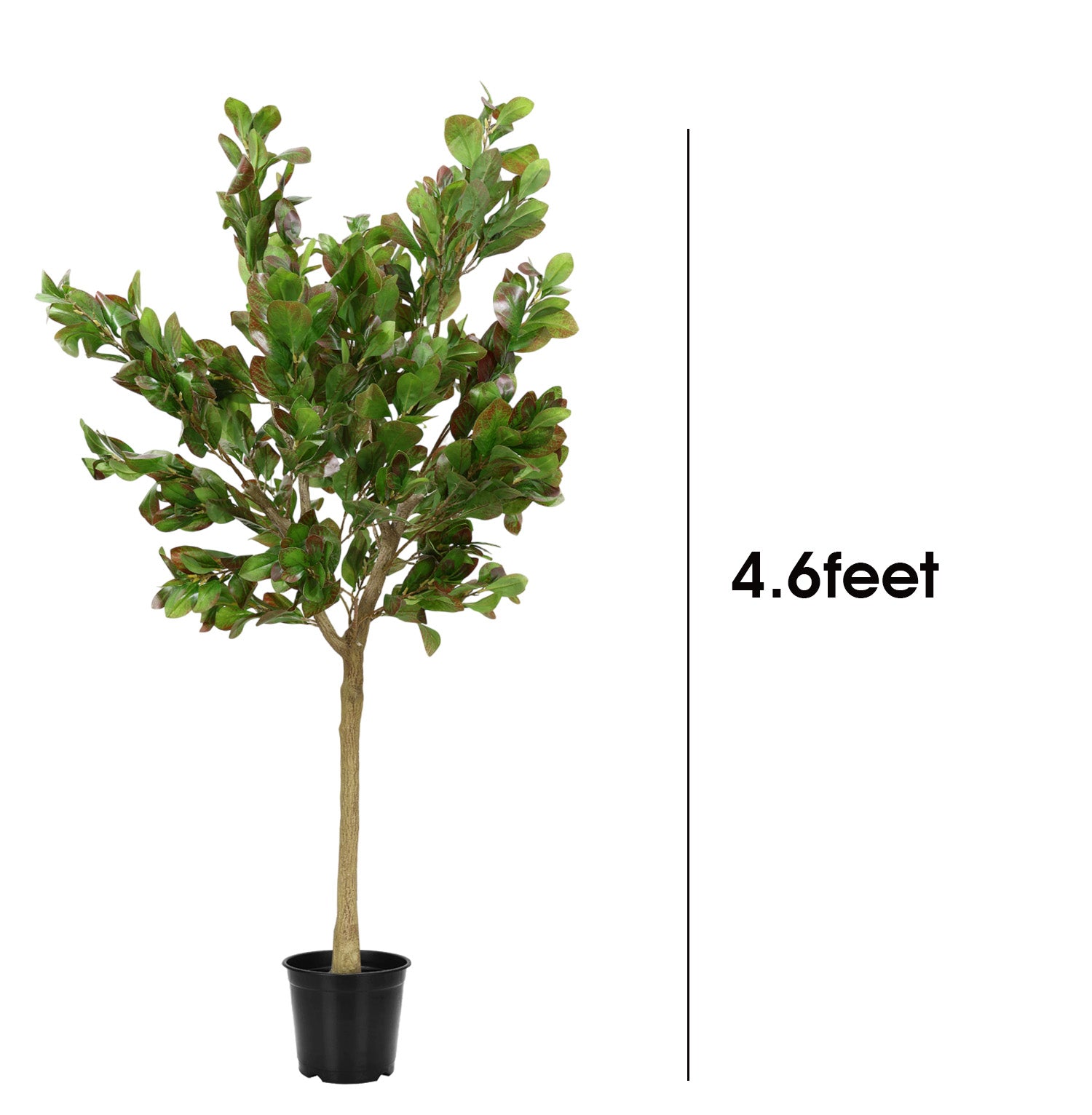 4.6 Feet (138 CM) Artificial Plant for Indoor and Outdoor, Home, Shop, Office, Restaurant Decoration Dark Green (Pack of 1)