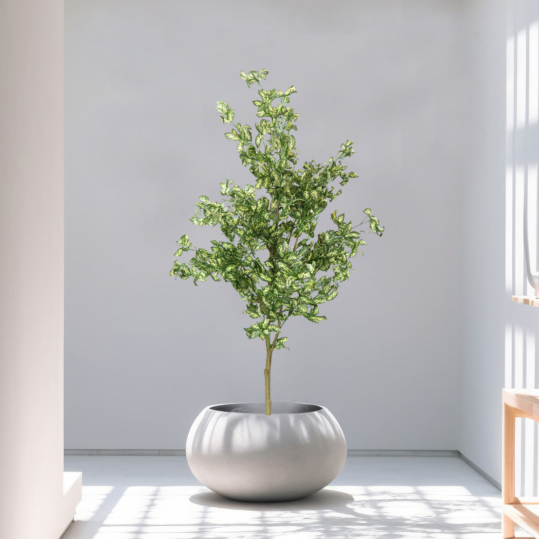 7 Feet (210 CM) Artificial Plant for Indoor and Outdoor, Home, Shop, Office, Restaurant Decoration Dark Green (Pack of 1)