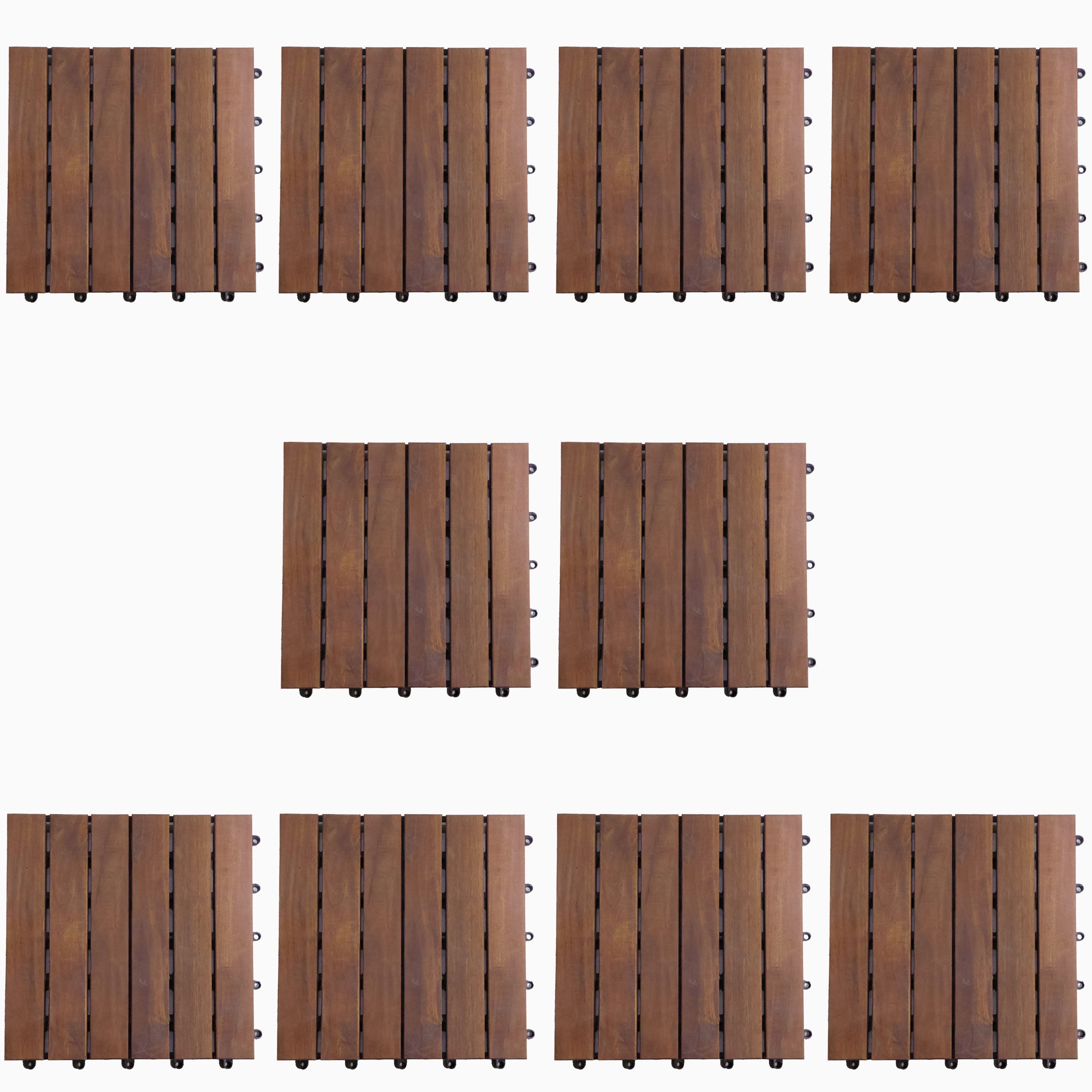 Acacia Wooden Deck Tiles 30X30 CM