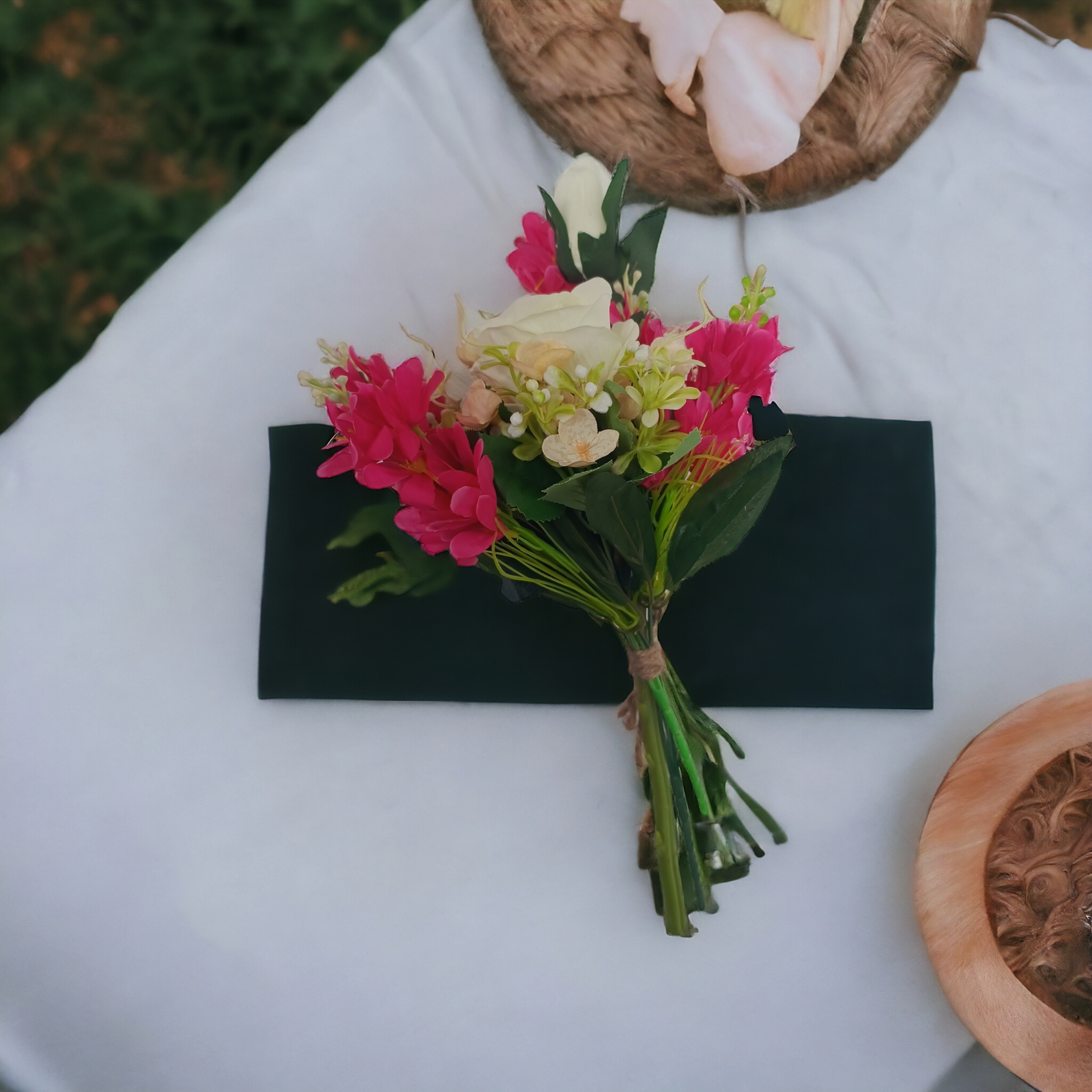 Artificial Flower Bunch Bouquet for Valentines Day (Without Pot)