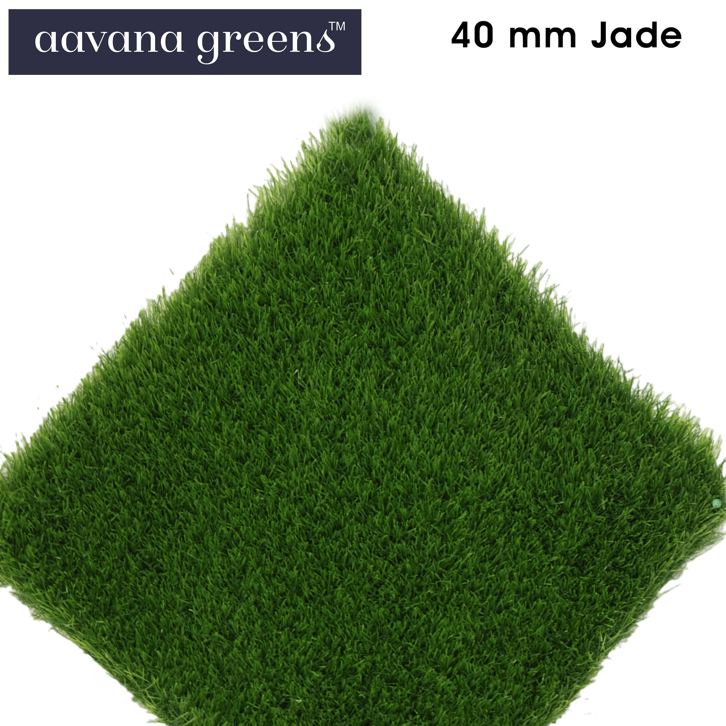 40mm Jade Artificial Grass 6.5 Feet Width PE & PU Material Grass For Indoor And Outdoor Use