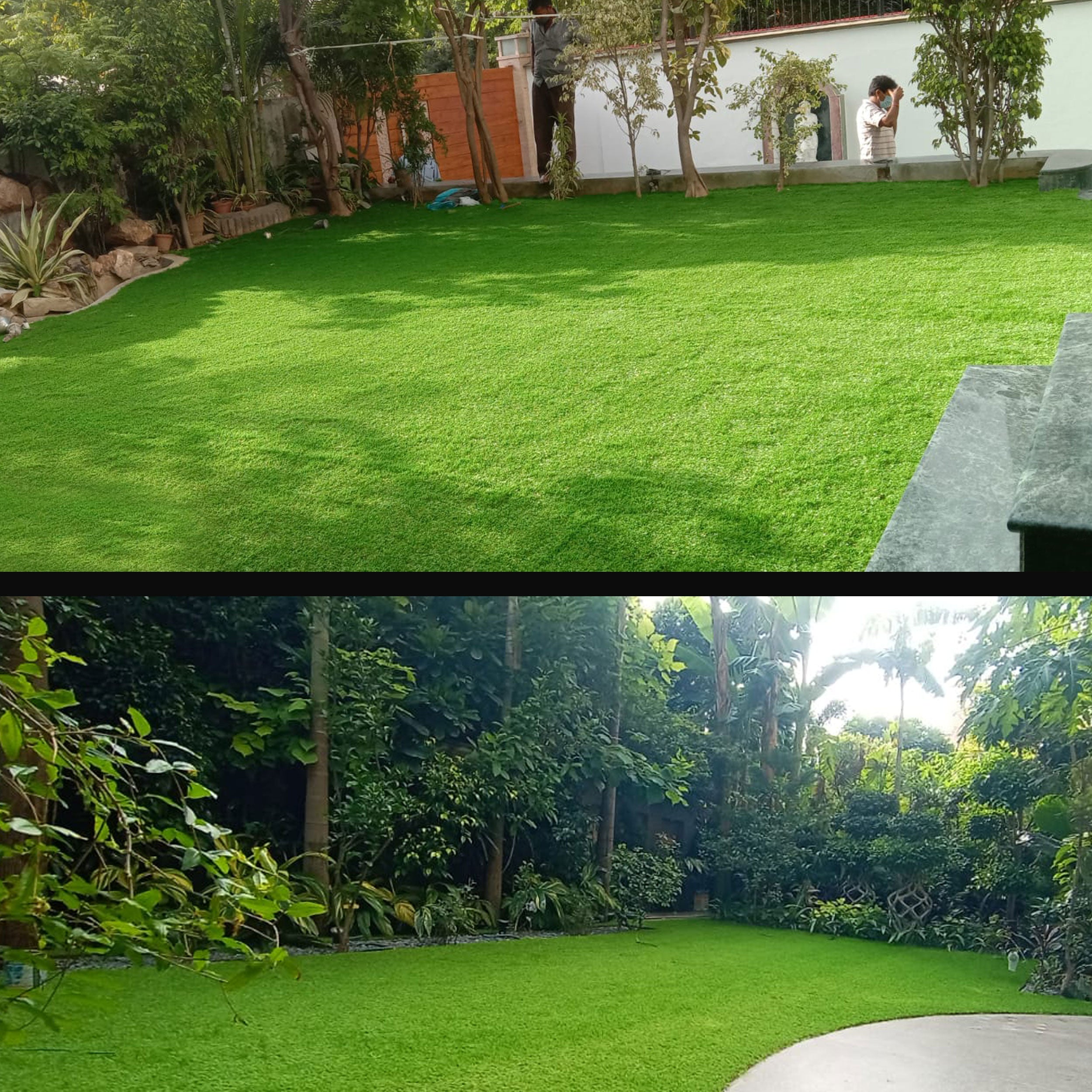 52mm Mint Artificial Grass 6.5 Feet Width PE & PU Material Grass For Indoor And Outdoor Use