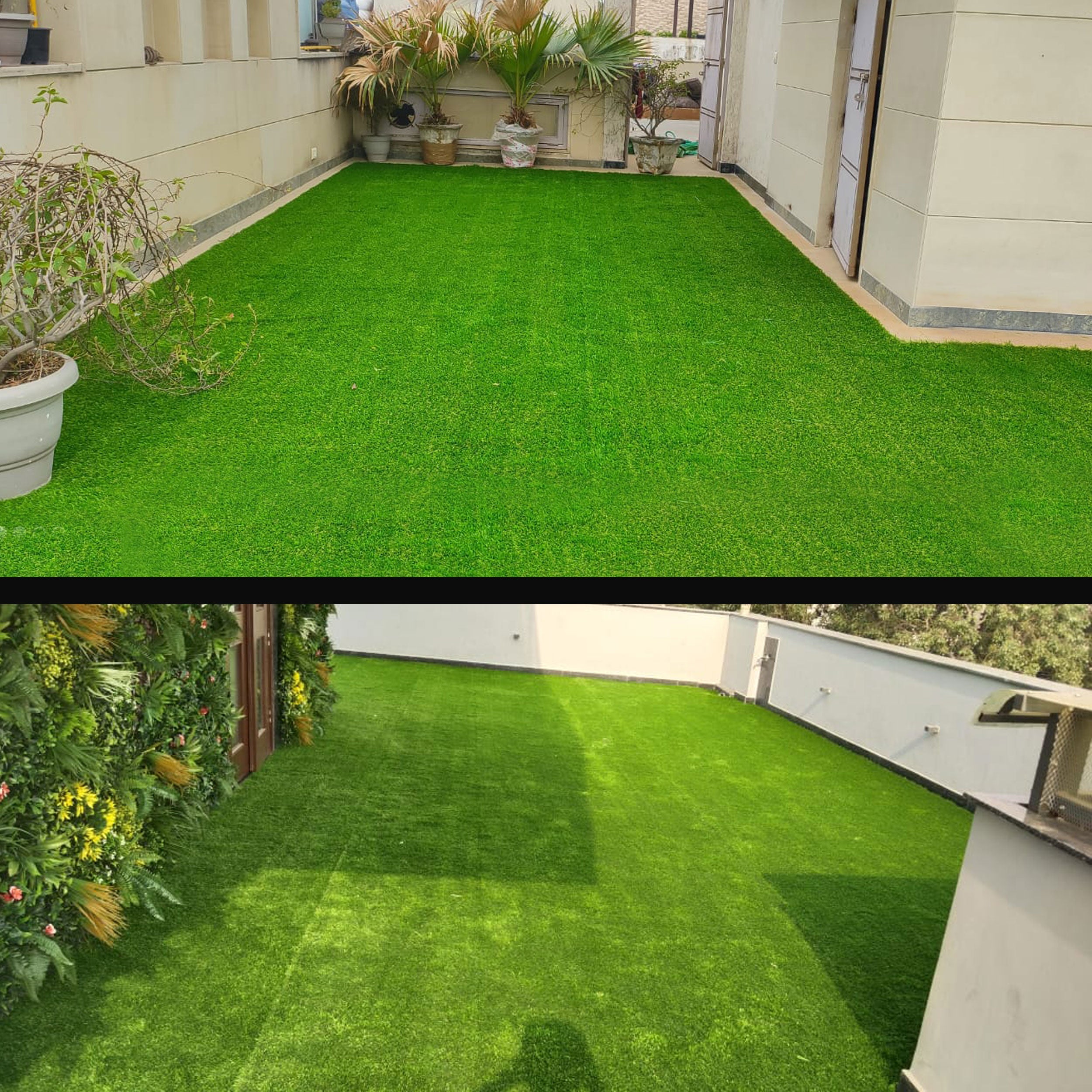 40mm Mint Artificial Grass 6.5 Feet Width PE & PU Material Grass For Indoor And Outdoor Use