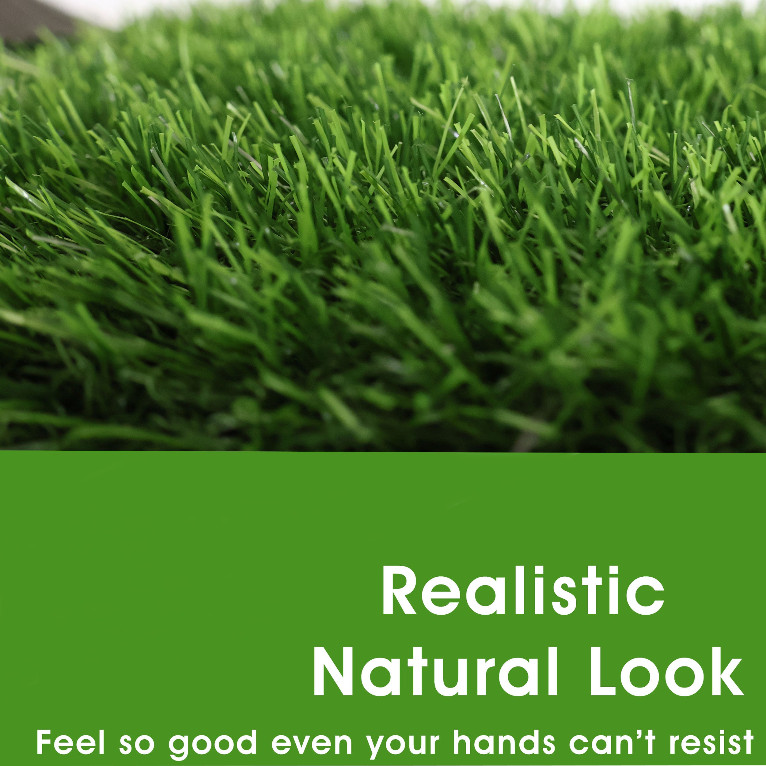 35mm Emerald Double Backing Artificial Grass 6.5 Feet Width PE & PU Material Grass For Indoor And Outdoor Use