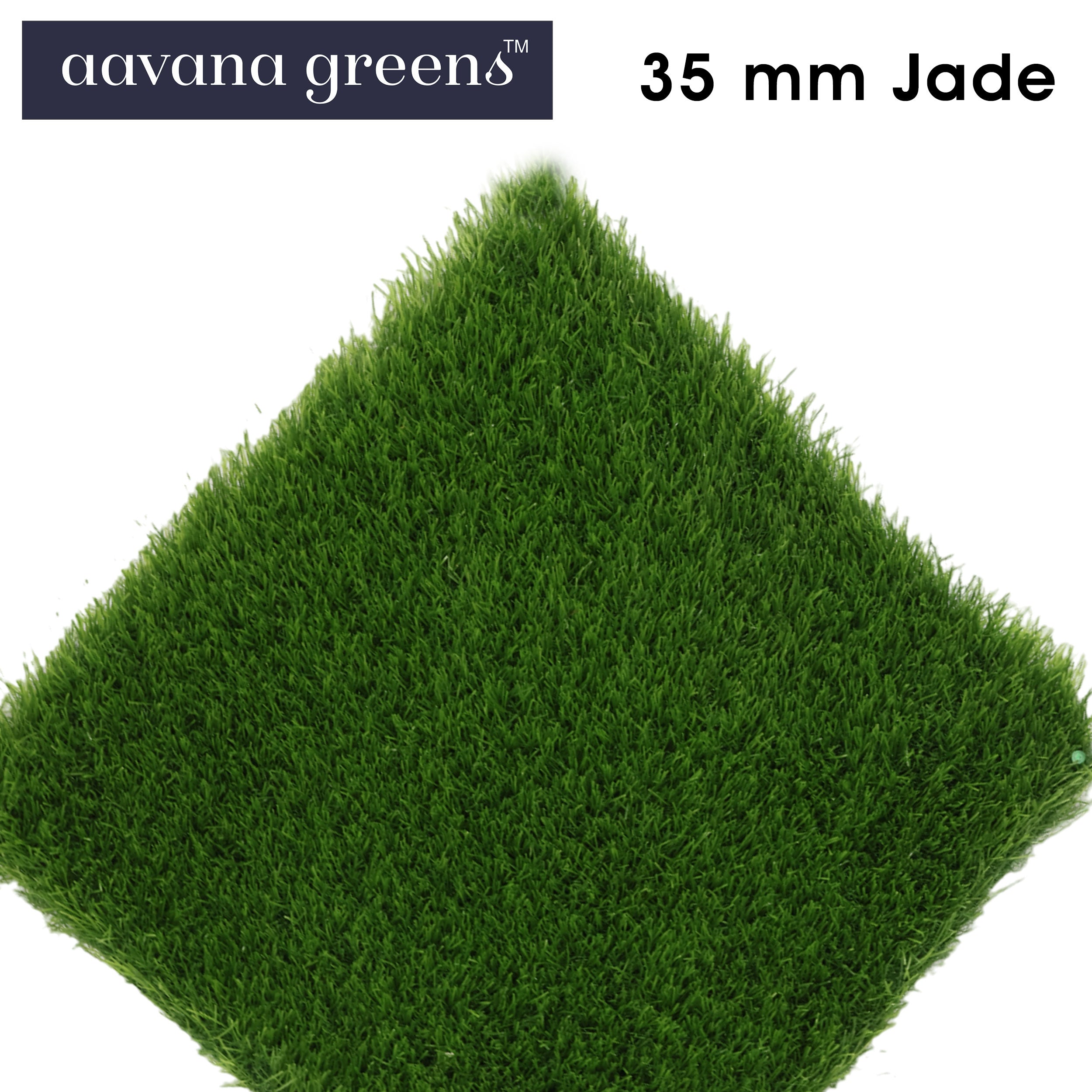 35mm Jade Artificial Grass 6.5 Feet Width PE & PU Material Grass For Indoor And Outdoor Use